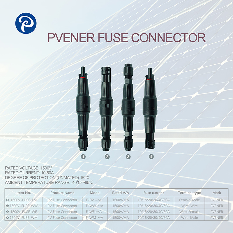 PV Fuse Connector  10-50A / 1500V